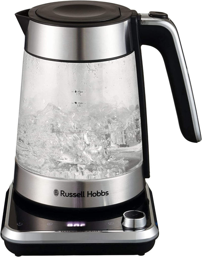 Russell Hobbs Attentiv Kettle, RHK800, 1.7L Electric Glass Kettle