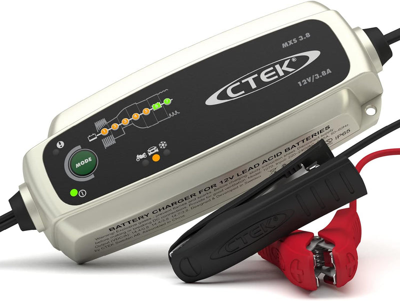 CTEK MXS 3.8, Battery Charger 12V, Smart Battery Charger