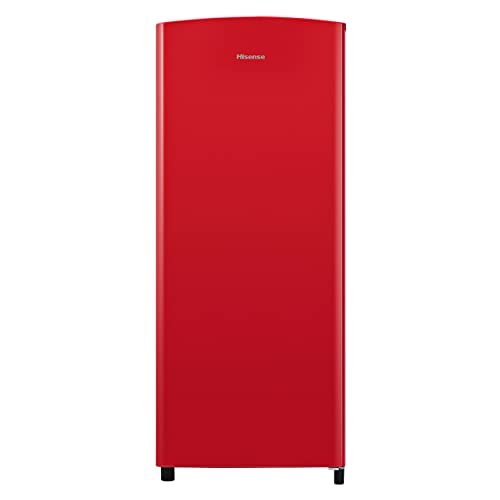 Hisense RR220D4BDE 52cm Retro Fridge, 165L, Auto Defrost, Silver