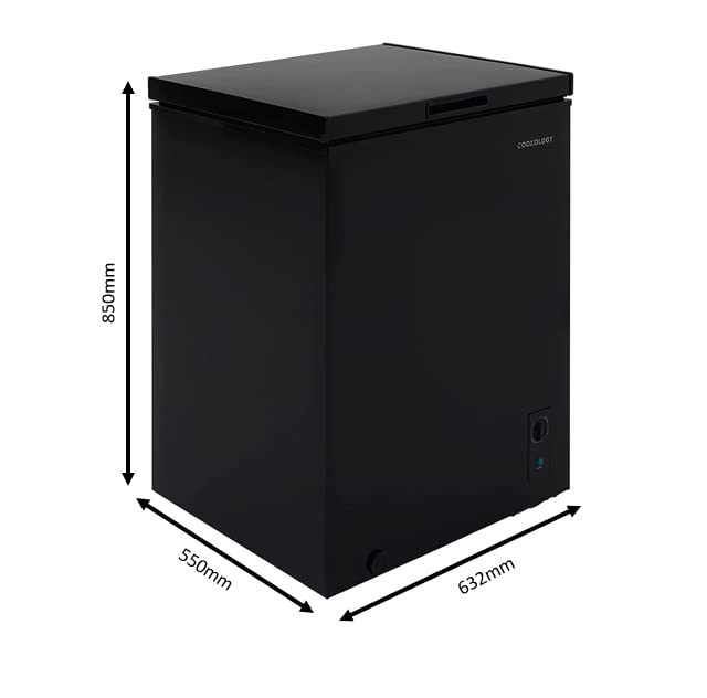 Cookology CCFZ142BK 142L Chest Freezer, Black, 4 Star Rating