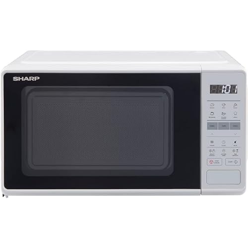 Sharp 17L 700W Black Microwave: 10 Power Levels, Auto Cook, Defrost