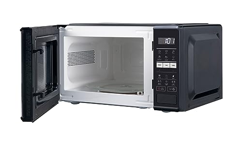 Sharp 17L 700W Black Microwave: 10 Power Levels, Auto Cook, Defrost