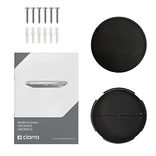 CIARRA CBCB6903 60cm Visor Cooker Hood Wall Mounted Extractor Fan