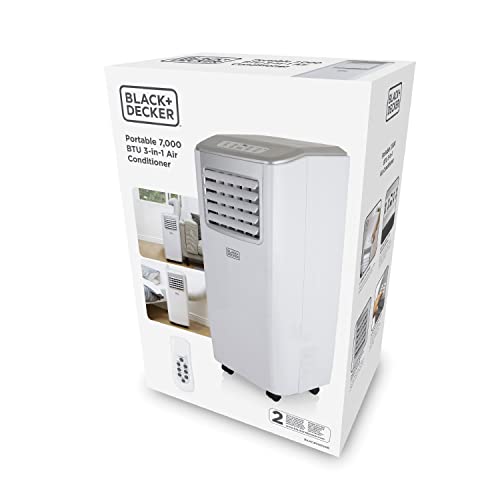 BLACK+DECKER Portable 3-in-1 Air Conditioner | 7000 BTU