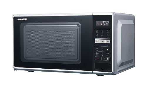 Sharp 17L 700W Black Microwave: 10 Power Levels, Auto Cook, Defrost