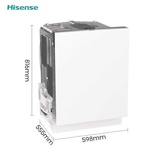 Hisense HS523E15WUK Slimline 10 Places Free Standing Dishwasher White