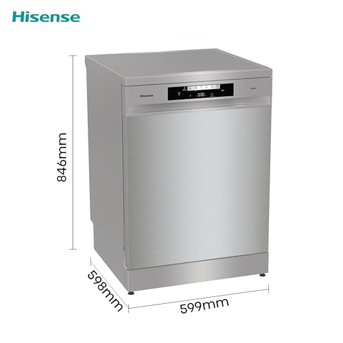 Hisense HS523E15WUK Slimline 10 Places Free Standing Dishwasher White