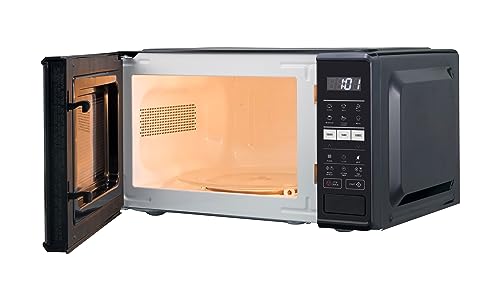 Sharp 17L 700W Black Microwave: 10 Power Levels, Auto Cook, Defrost