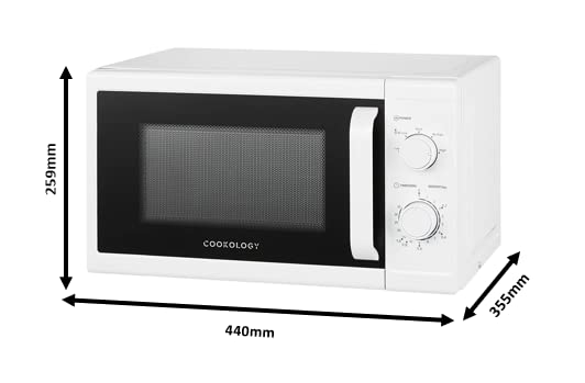 Cookology CMAFS20LSL Freestanding Microwave, 800W, Silver