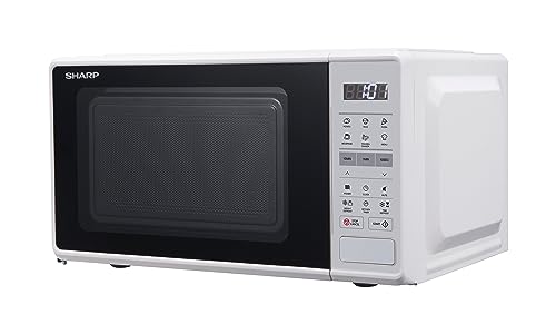 Sharp 17L 700W Black Microwave: 10 Power Levels, Auto Cook, Defrost