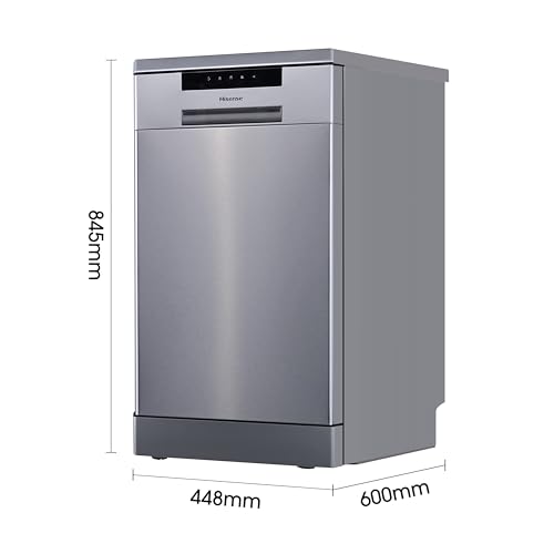 Hisense HS523E15WUK Slimline 10 Places Free Standing Dishwasher White