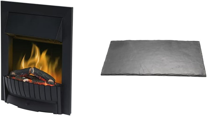 Dimplex Clement Optiflame Electric Fire, Matt Black, 2kW Heater