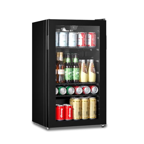 COMFEE' RCZ99BG1(E) Drinks Fridge, 93L Capacity, Holds up to 115 Cans