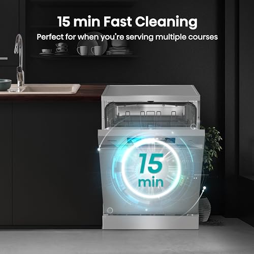 Hisense HS523E15WUK Slimline 10 Places Free Standing Dishwasher White