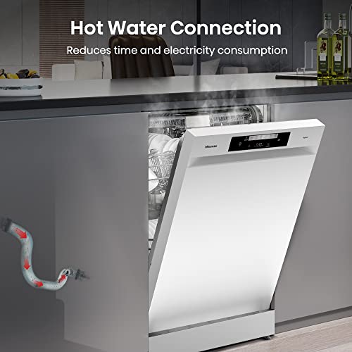 Hisense HS523E15WUK Slimline 10 Places Free Standing Dishwasher White