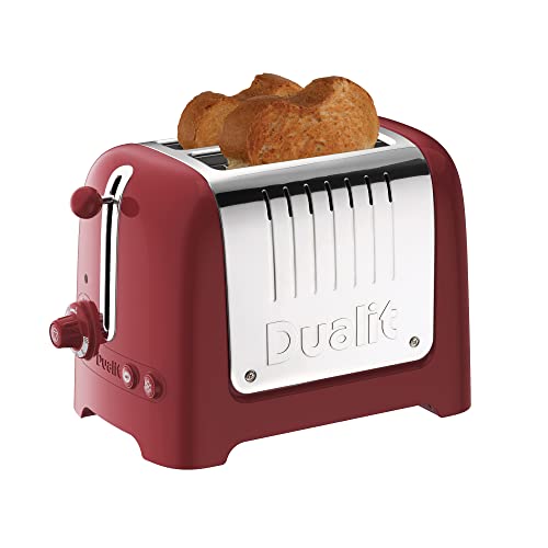 Dualit 2 Slice Lite Toaster, Polished with Black Trim, Bagel & Defrost