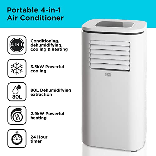 BLACK+DECKER Portable 3-in-1 Air Conditioner | 7000 BTU