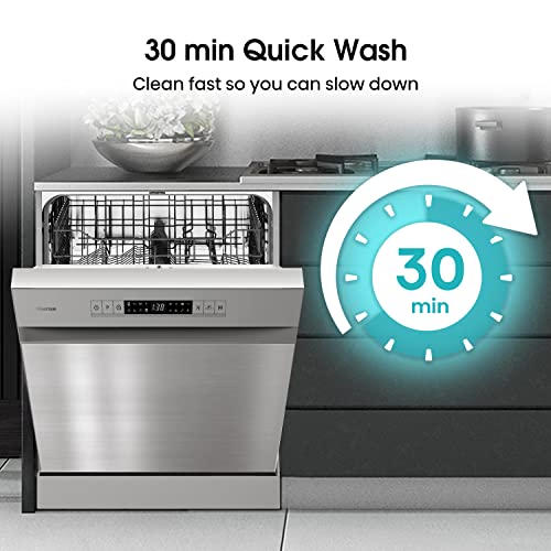 Hisense HS523E15WUK Slimline 10 Places Free Standing Dishwasher White