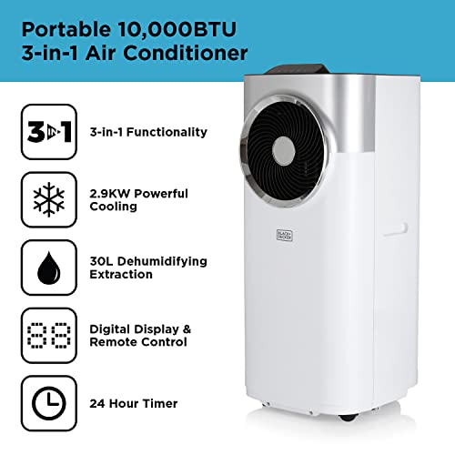 BLACK+DECKER Portable 3-in-1 Air Conditioner | 7000 BTU