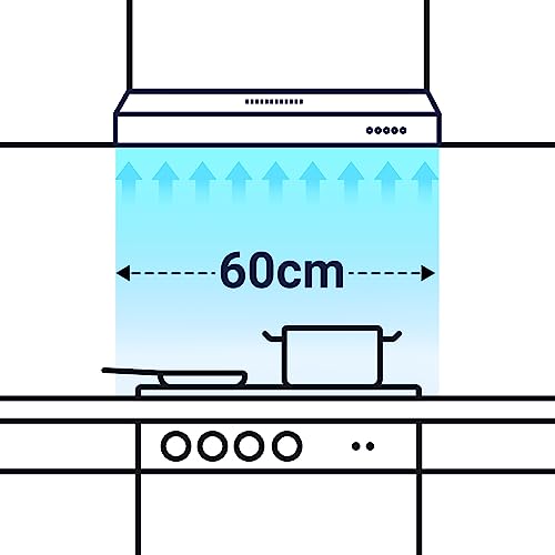 CIARRA CBCB6903 60cm Visor Cooker Hood Wall Mounted Extractor Fan