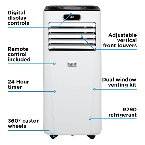 BLACK+DECKER Portable 3-in-1 Air Conditioner | 7000 BTU