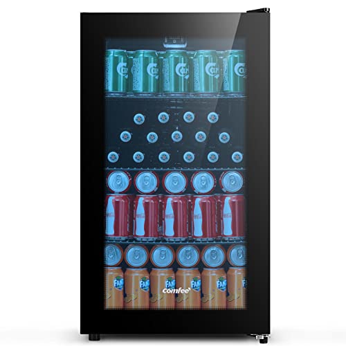 COMFEE' RCZ99BG1(E) Drinks Fridge, 93L Capacity, Holds up to 115 Cans