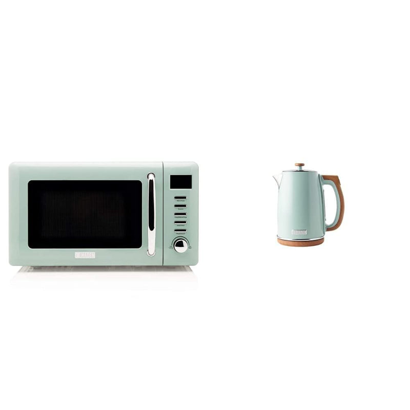 Haden Cotswold Sage Green Microwave - 20L Capacity - 800W