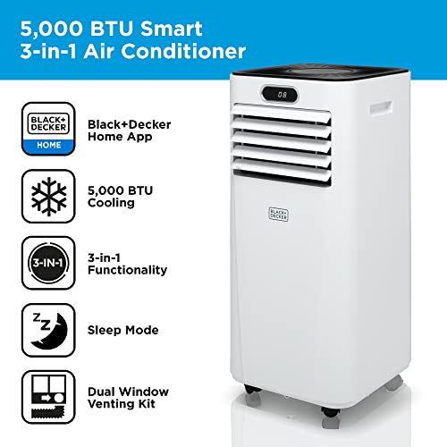 BLACK+DECKER Portable 3-in-1 Air Conditioner | 7000 BTU