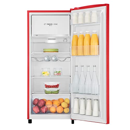 Hisense RR220D4BDE 52cm Retro Fridge, 165L, Auto Defrost, Silver