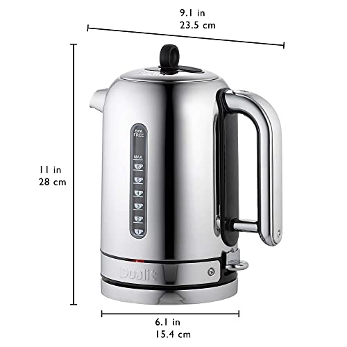 Dualit Classic Polished Stainless Kettle - Quiet Boiling