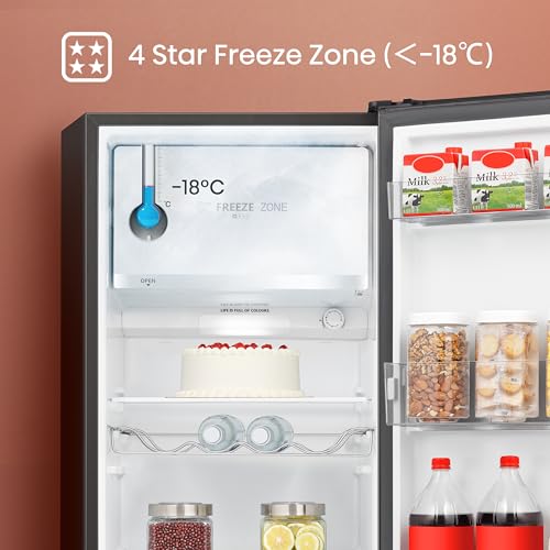 Hisense RR220D4BDE 52cm Retro Fridge, 165L, Auto Defrost, Silver