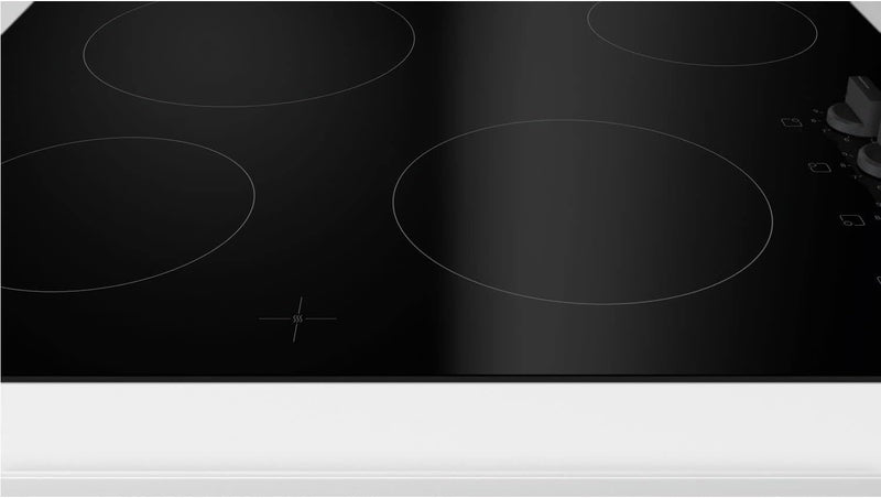 Bosch PKE611CA3E Electric Hob, 60cm, Black, Built-in, Serie 2