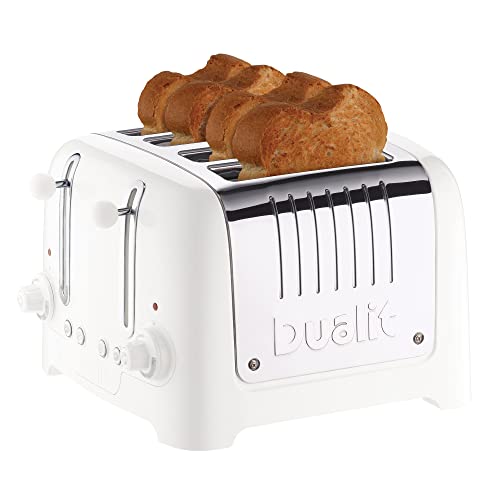 Dualit 2 Slice Lite Toaster, Polished with Black Trim, Bagel & Defrost