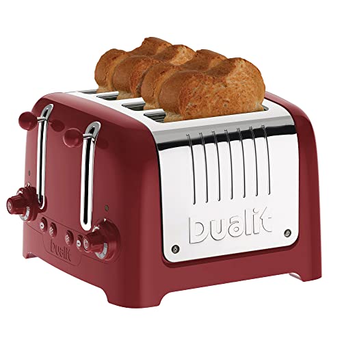 Dualit 2 Slice Lite Toaster, Polished with Black Trim, Bagel & Defrost