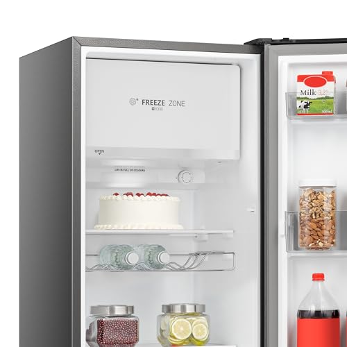 Hisense RR220D4BDE 52cm Retro Fridge, 165L, Auto Defrost, Silver