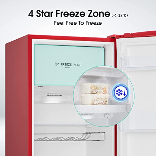 Hisense RR220D4BDE 52cm Retro Fridge, 165L, Auto Defrost, Silver