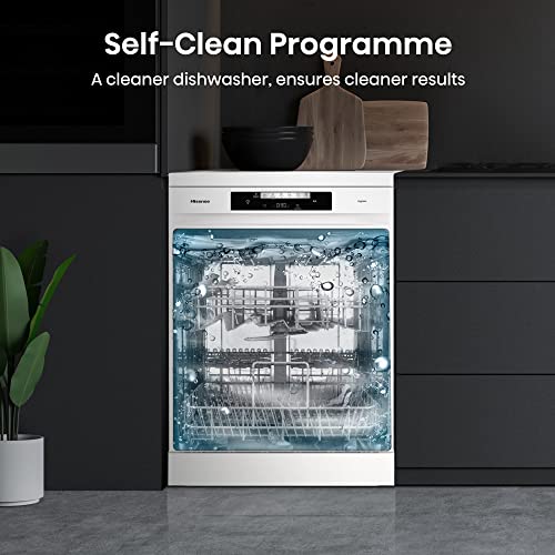 Hisense HS523E15WUK Slimline 10 Places Free Standing Dishwasher White