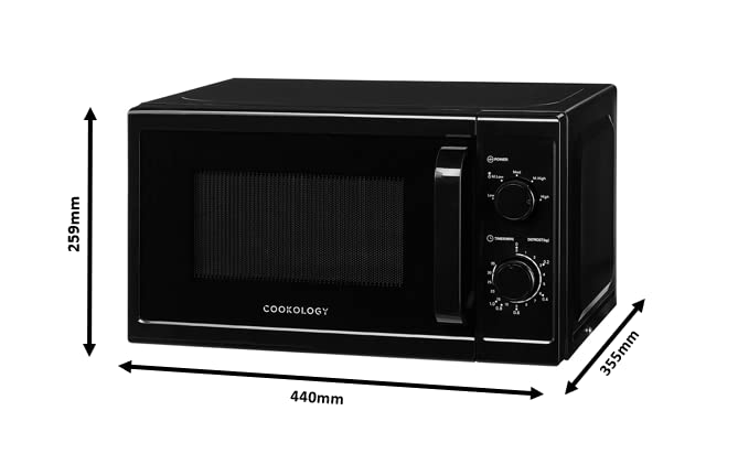 Cookology CMAFS20LSL Freestanding Microwave, 800W, Silver