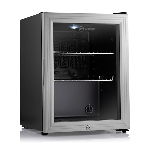 Subcold Super35 LED Mini Fridge - Glass Door, 35L, Black