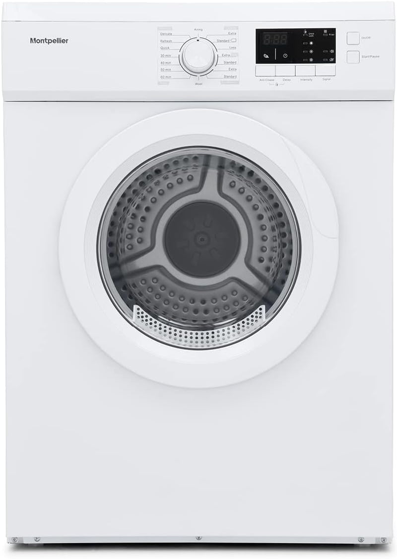 Montpellier MVSD7W 7kg Vented Tumble Dryer: White