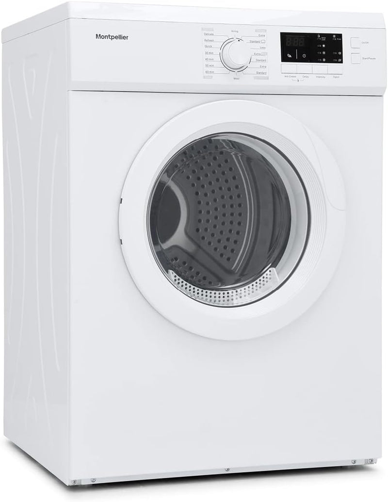 Montpellier MVSD7W 7kg Vented Tumble Dryer: White