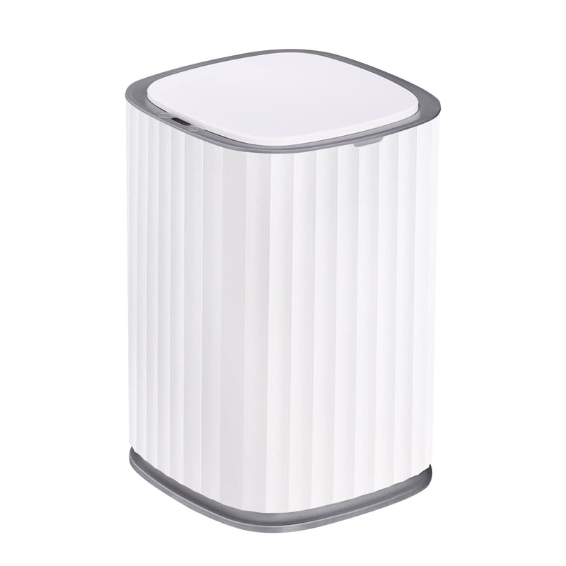 ELPHECO Bathroom Trash Bin, 2.5 Gallon Motion Sensor, White