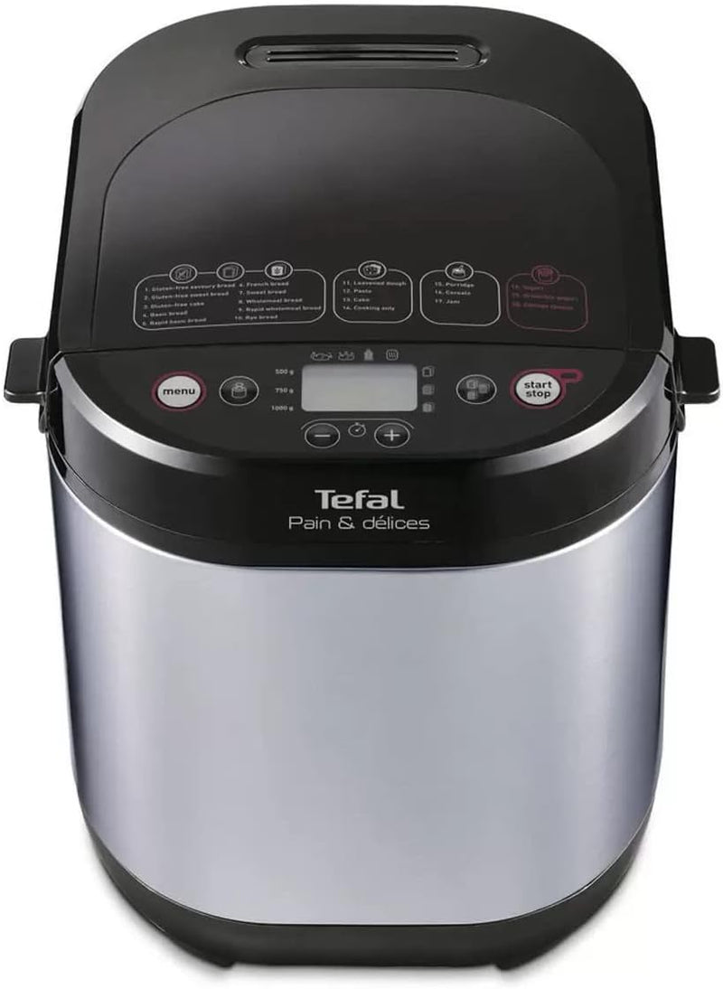 Tefal Pain et Delices Breadmaker - 20 Programs, 700W, Black