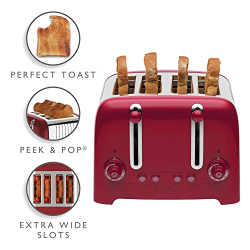 Dualit 2 Slice Lite Toaster, Polished with Black Trim, Bagel & Defrost