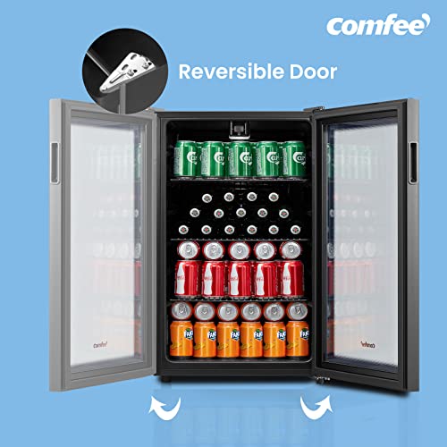 COMFEE' RCZ99BG1(E) Drinks Fridge, 93L Capacity, Holds up to 115 Cans