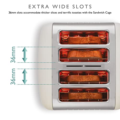 Dualit 2 Slice Lite Toaster, Polished with Black Trim, Bagel & Defrost