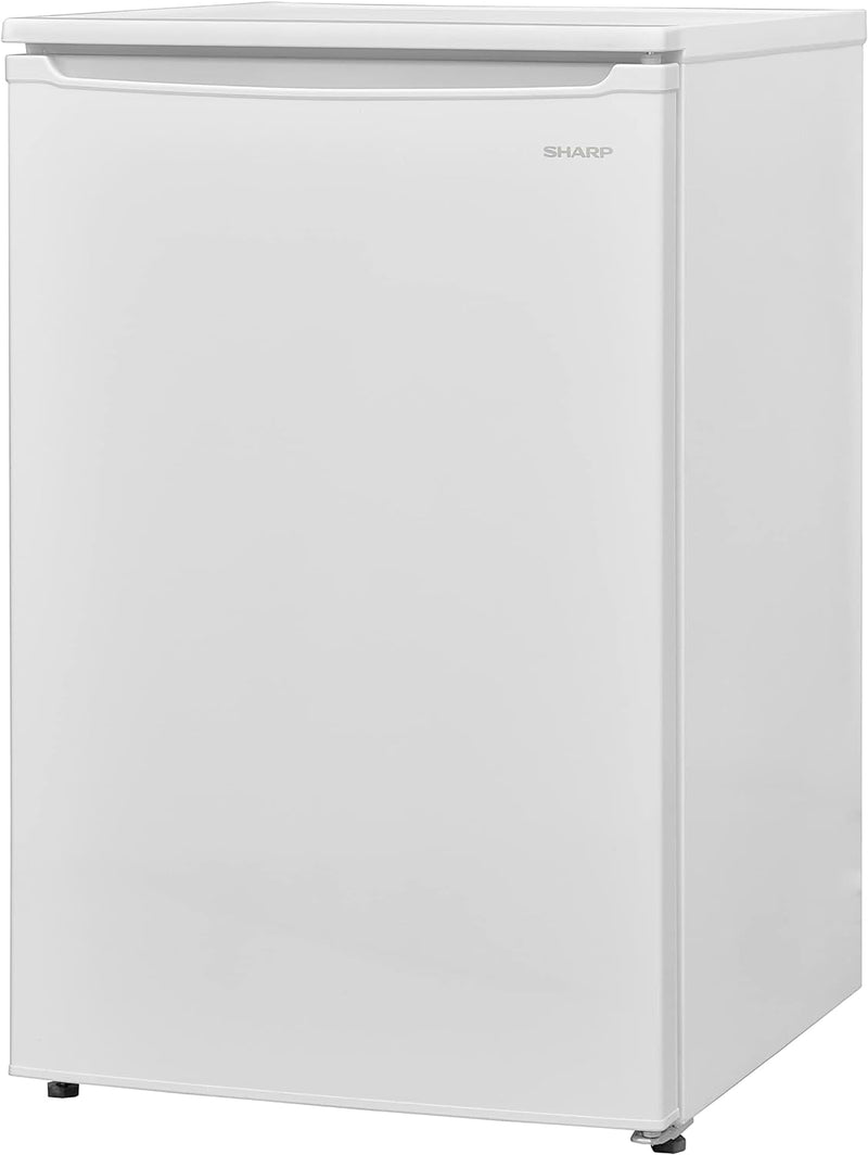 SHARP 54cm Freestanding Under Counter Freezer - Reversible Door, White