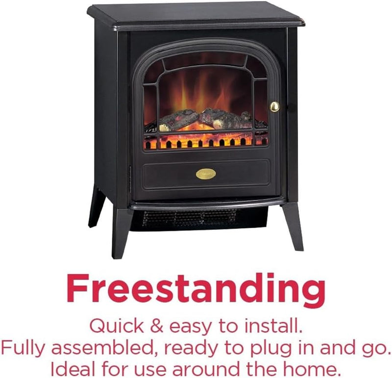 Dimplex Tango Electric Stove, Matte Black Free Standing, LED Flame