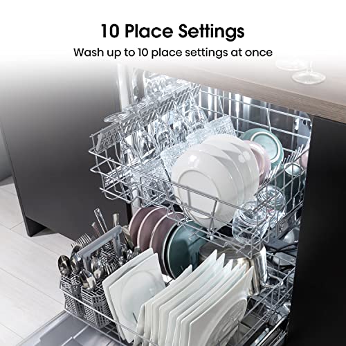 Hisense HS523E15WUK Slimline 10 Places Free Standing Dishwasher White