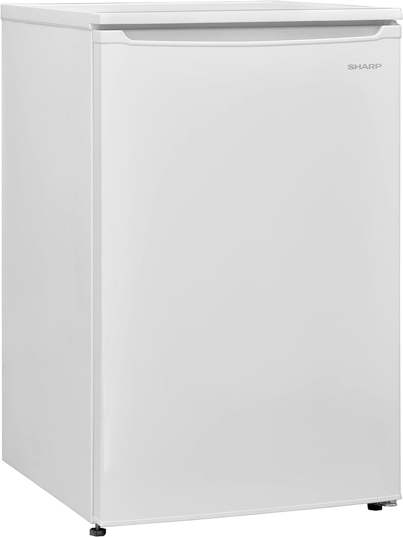 SHARP 54cm Freestanding Under Counter Freezer - Reversible Door, White